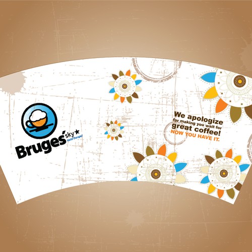 Bruges' Sky  Paper cups design