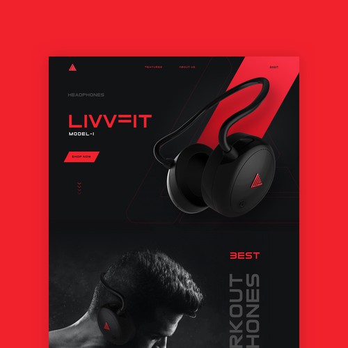 Headphones Product Landing Page