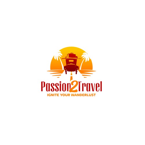 Logo concept for travel company