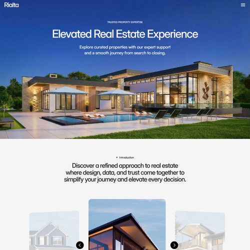 Rialta - Sales-Focused Realtor Website Template