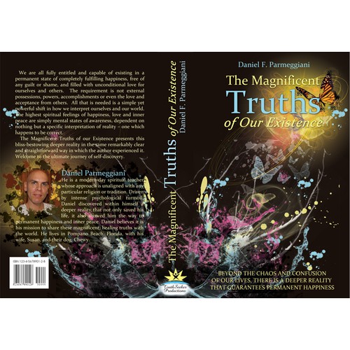 Create a magnificent design for my spiritual hardcover book