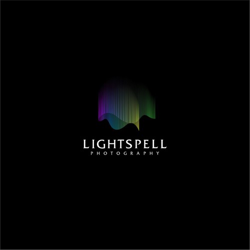 Portraying spell of light to a logo