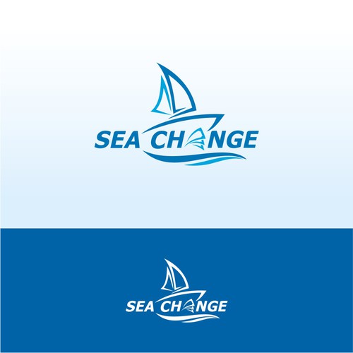 'SEA CHANGE' Sailboat Logo