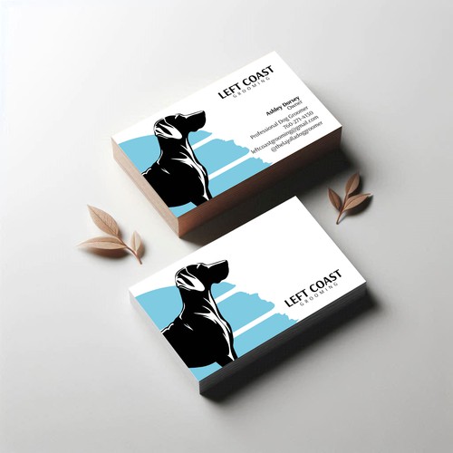 LEFT COAST GROOMING BUSINESS CARD