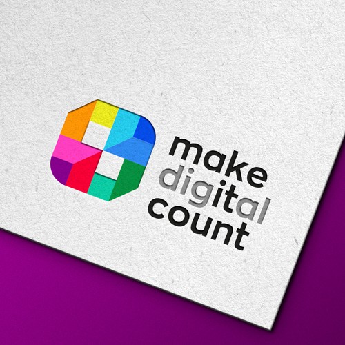 Make digital count logo