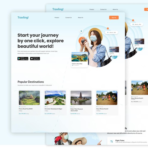 Traveling Website Design