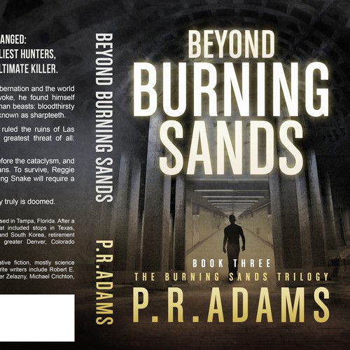 Book Cover Design For P.R. Adams "Beyond Burning Sands"