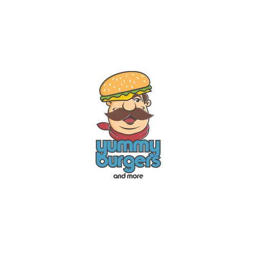 Character Logo For Burger