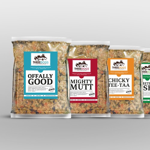 Dog Food, packaging design