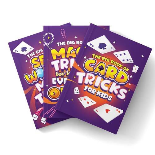 Magic Tricks for Kids Series - Book cover designs