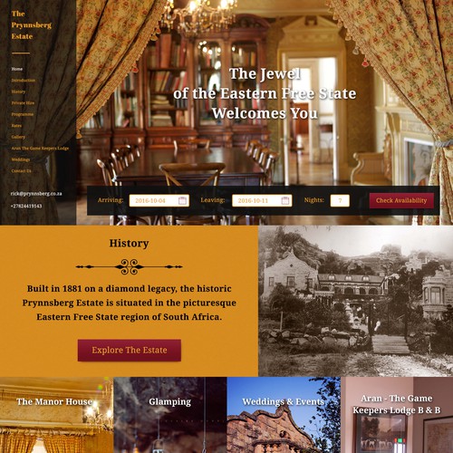 Website for the Prynnsberg Estate
