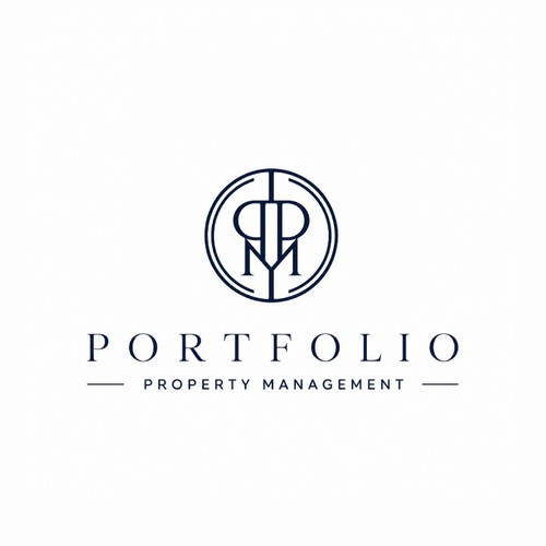 Luxury Monogram Logo for Portfolio Property Management