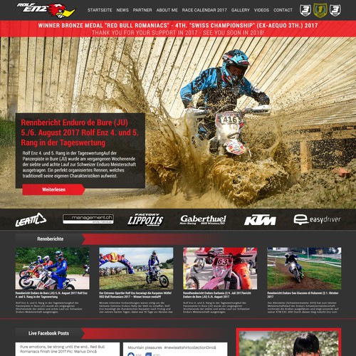 Sport Site Webdesign