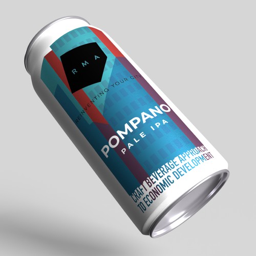 beer label • Pompano PALE IPA