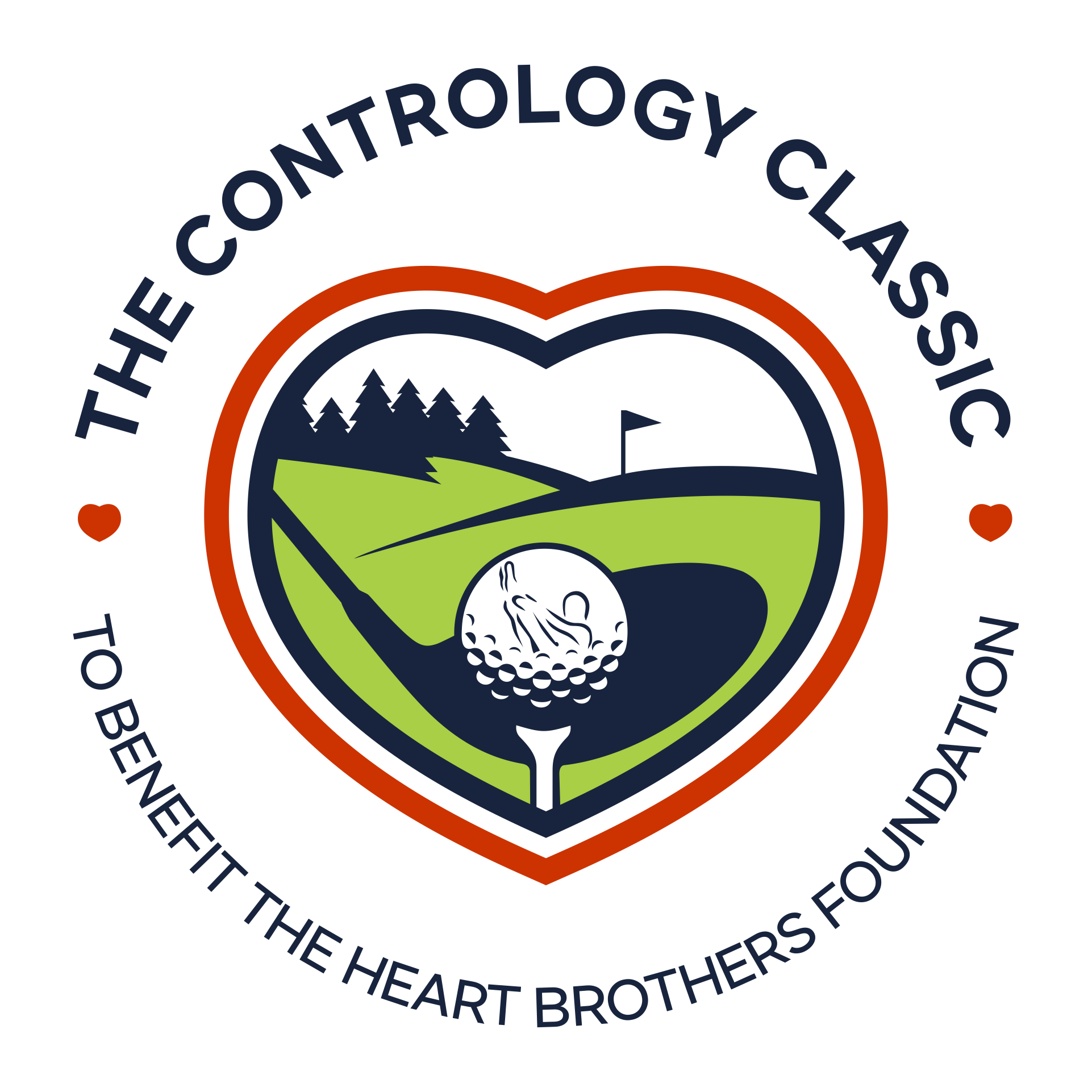Powerful logo for first annual golf tournament to benefit patients with heart failure