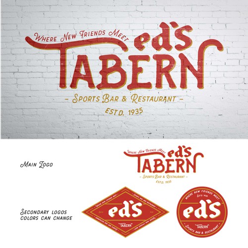 ED'S TABERN SECONDARY LOGOS