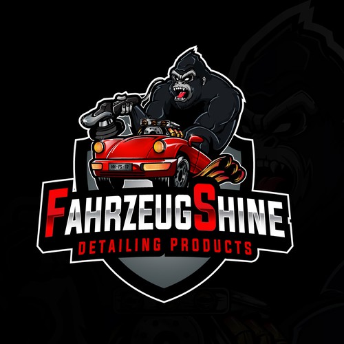 Masculine logo for Car Detailing (FahrzeugShine)