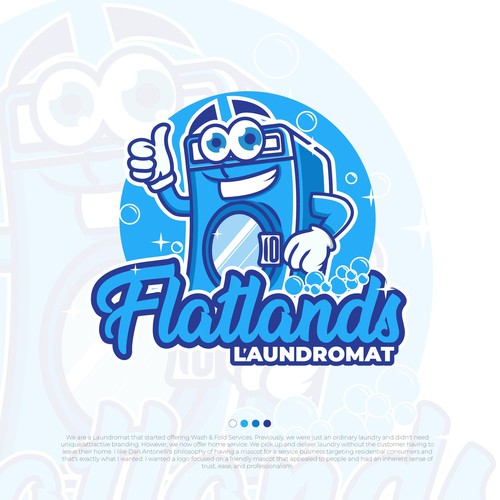 Mascot logo for laundry