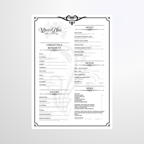 Elegant Menu Design