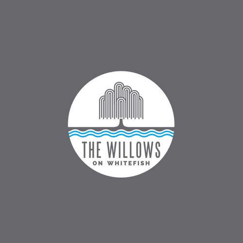 Simple but Luxurious Logo For A Lakefront Community