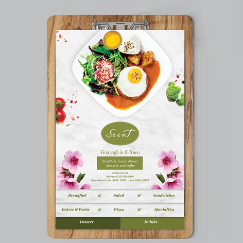 Menu for Flower Cafe