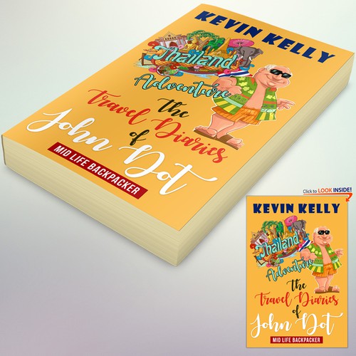 Book Cover Concept for " The Travel Diaries of John Dot"