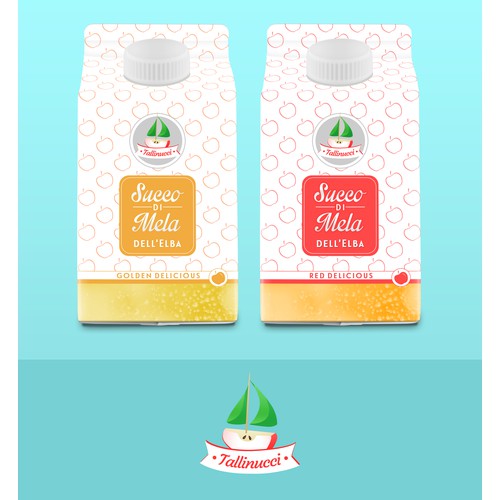Apple juice label + logo