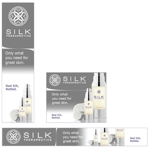 Luxury Silk Skincare Banner Ad