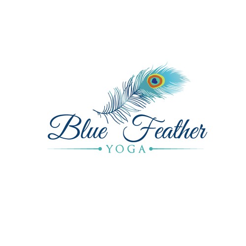 badass logo for Blue Feather Yoga