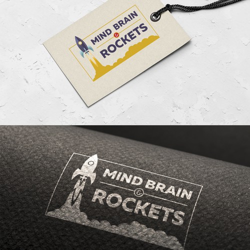 Creative and clean logo for Mind Brain & Rockets.