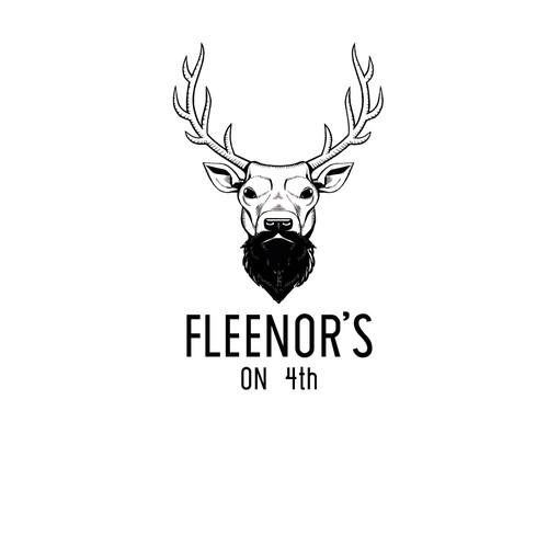 hipster logo fleenor restaurant-bar