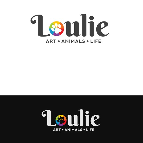 ART & ANIMALS logo for an artist!  Fun, bright & attention-grabbing.