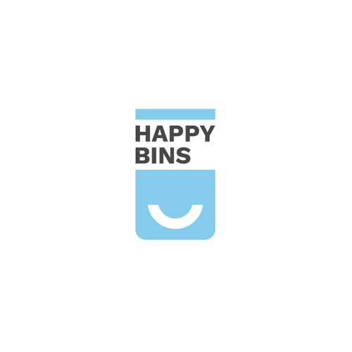 Logo concept for "HAPPY BINS"