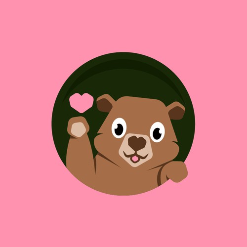 Cute & Derpy Wombat Logo for Discord Bot