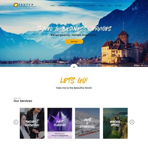 Home Page design for Illico