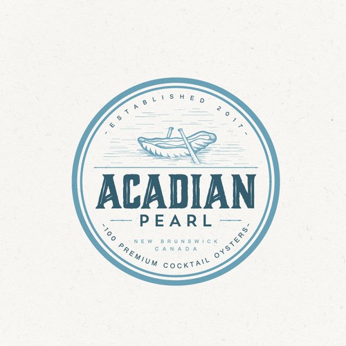 acadian pearl logo design