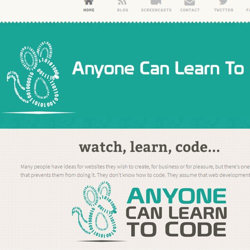 Create the next logo for Anyone Can Learn To Code