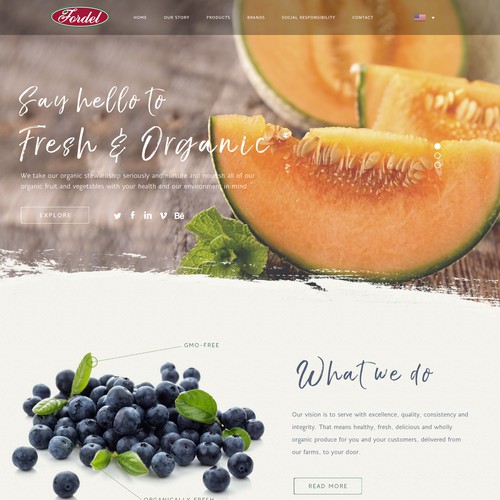 Food grower website design