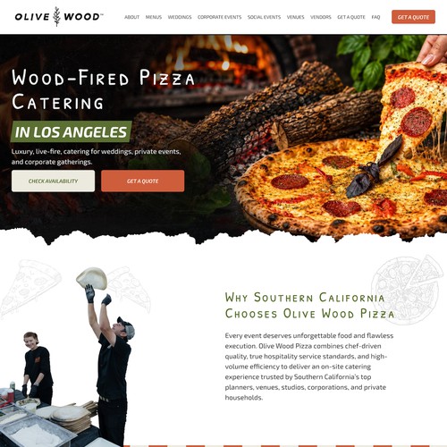Olive Wood Pizza Redesign
