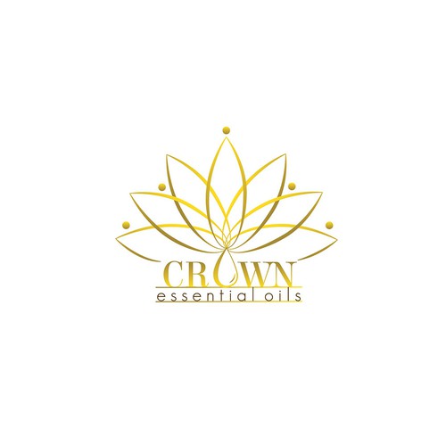 Logo concept for Crown Essential Oils
