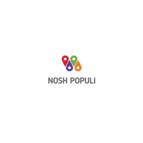 Concept for Nosh Populi, a food & travel recommendation site