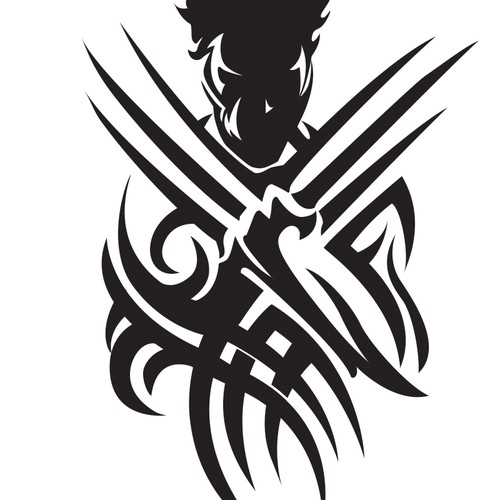 Wolverine tribal Tattoo design