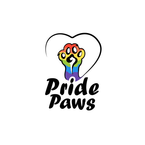Pride Paws Logo Concept