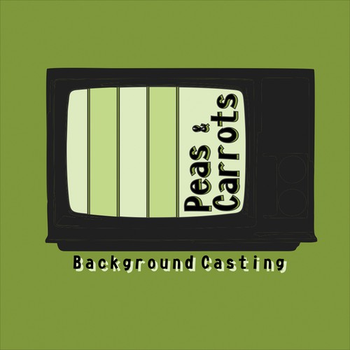 Logo concept for Peas & Carrots Background Casting