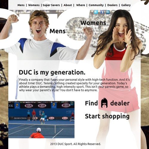 New website design wanted for ducsport.com