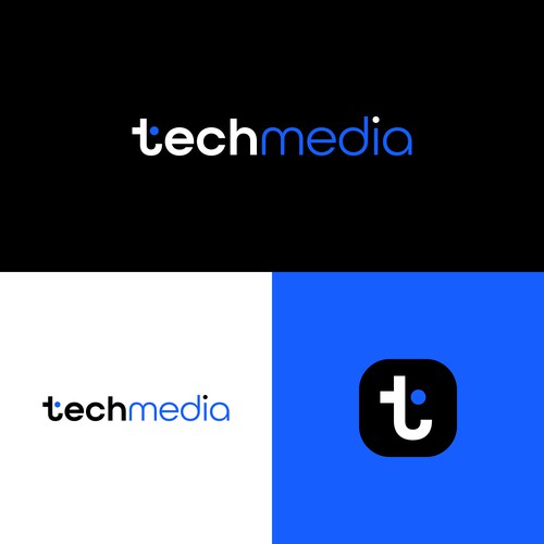 Geometric Wordmark for Tech Company