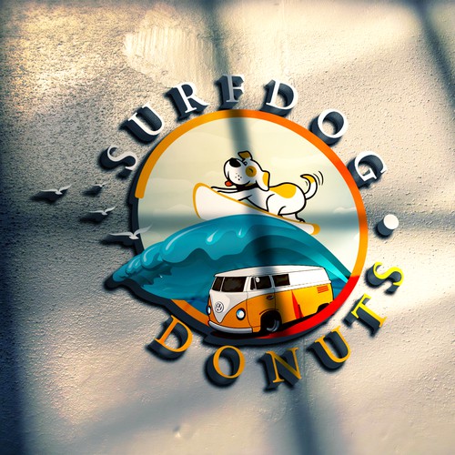 Beach Donut shop - VW Bus