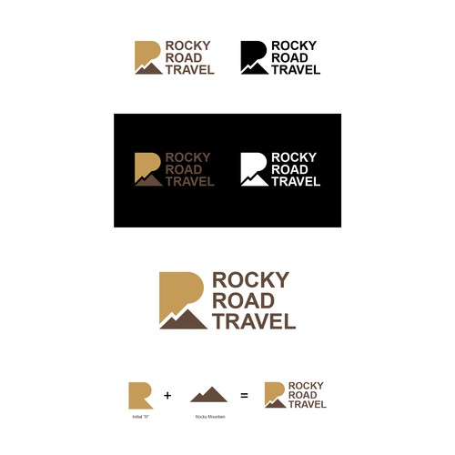Logo Design Concept for Rocky Road Travel