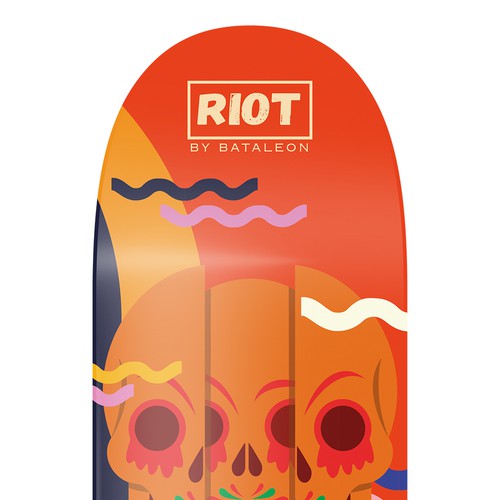 illustration + logo design for RIOT by Bataleon