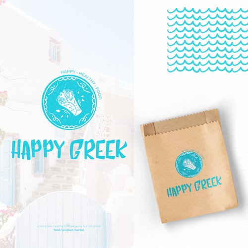 Logo concept for greek Takeaway